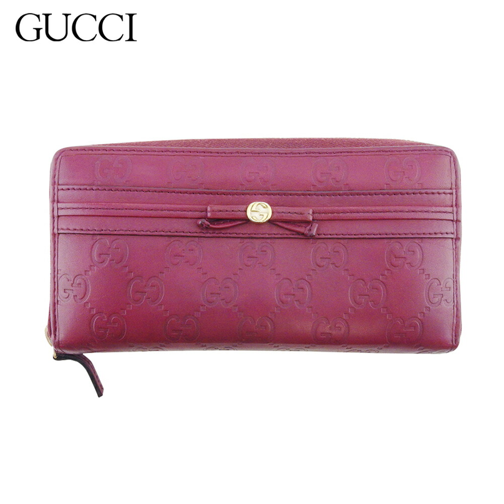 【雨季得SALE★21％OFFクーポン券】グッチ GUCCI 長紙入れ グッチシマ メイフェア パープル ゴールド レディース 中古 ブランド名 ご機嫌ブランド名 ヴィンテージ
