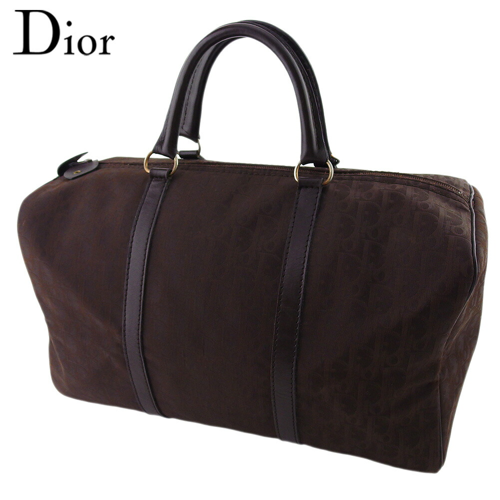 楽天市場】ディオール Dior ボストンバッグ トロッター ベージュ