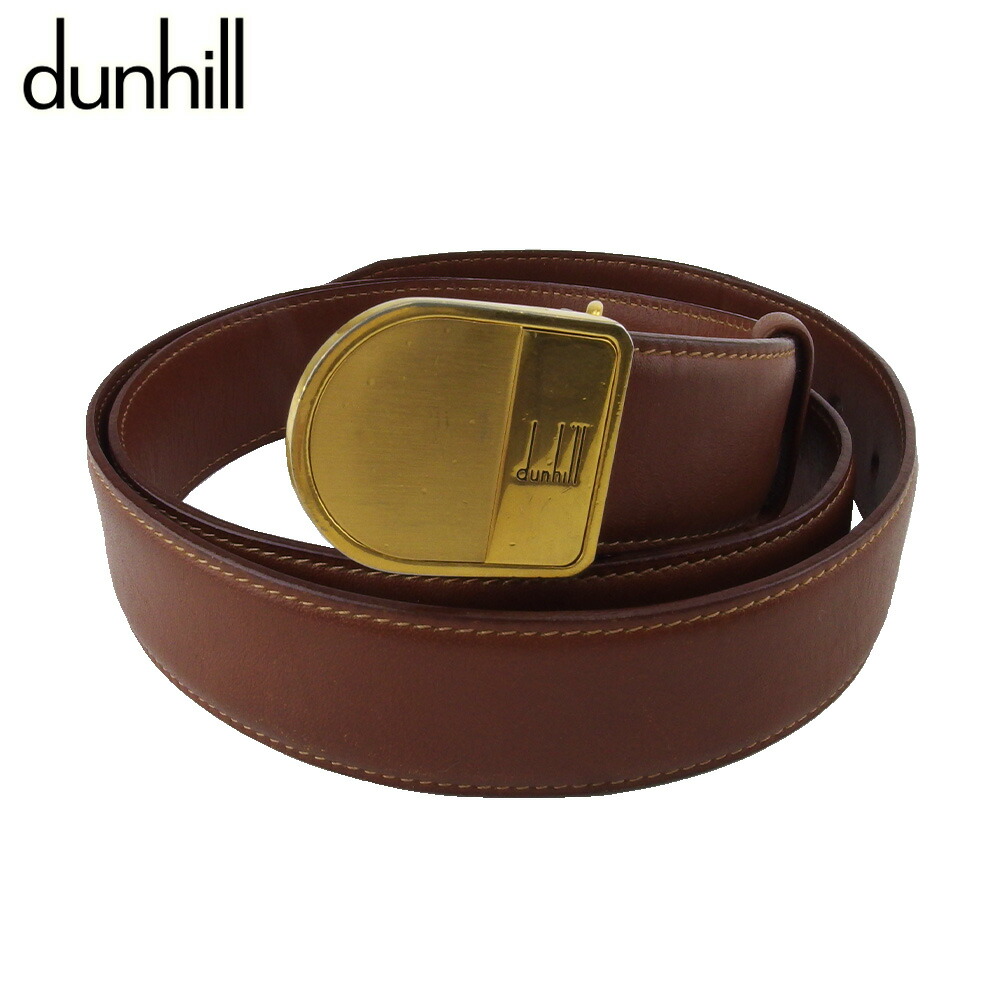 【雨季得SALE★21％OFFクーポン券】ダン吸血鬼 Dunhill 胴締め とっ始め式バックル 赤銅色 ゴールド メンズ 中古 ブランド名 ご機嫌ブランド名 ヴィンテージ