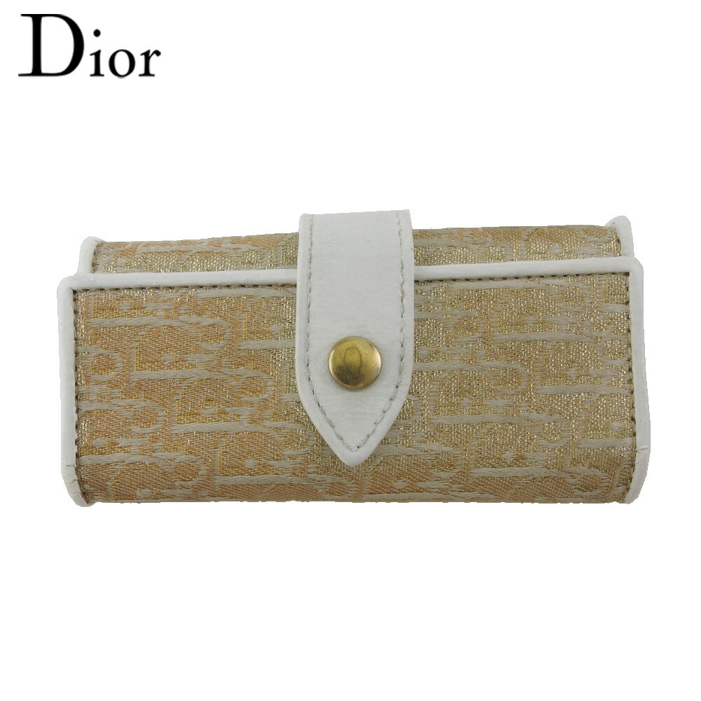 Christian Dior トロッター柄 6連キーケース ベージュ ブランド CHRISTIAN DIOR クリスチャンディオール トロッター柄 キー