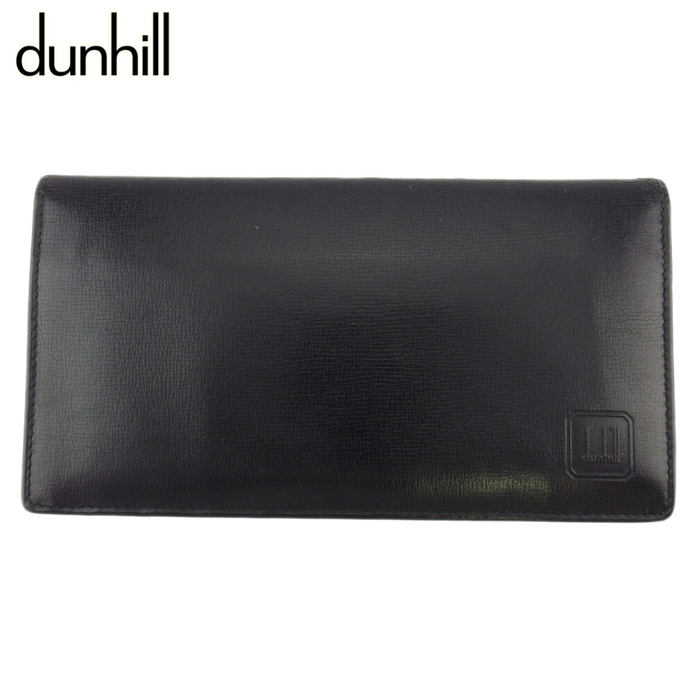 【お買い物マラソン★30％OFFクーポン】ダンヒル Dunhill 札入れ ロングテールロゴ ブラック メンズ 中古 ブランド ハイブランド ヴィンテージ｜ブランドデポ