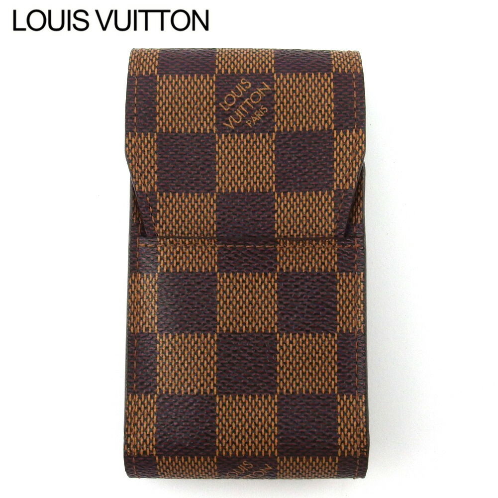 【月入れ替わり大売り出し★29％OFFクーポン券】ルイ・ヴィトン LOUIS VUITTON 紙巻きタバコ容れもの ダミエ エテュイシガレット 赤銅色 ベージュ メンズ 中古 ブランド名 御機嫌ブランド名 ヴィンテージ