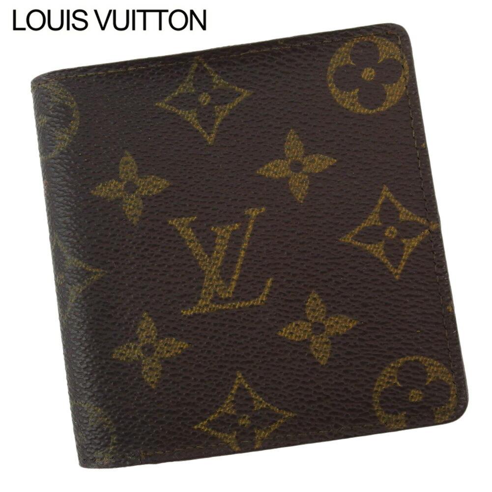 【百貨店SALE★最大限度50％OFF】ルイ・ヴィトン LOUIS VUITTON 紙入れ モノグラム ポルトビエカルトブルー 赤銅色 ベージュ メンズ 中古 ブランド名 ご機嫌ブランド名 ヴィンテージ