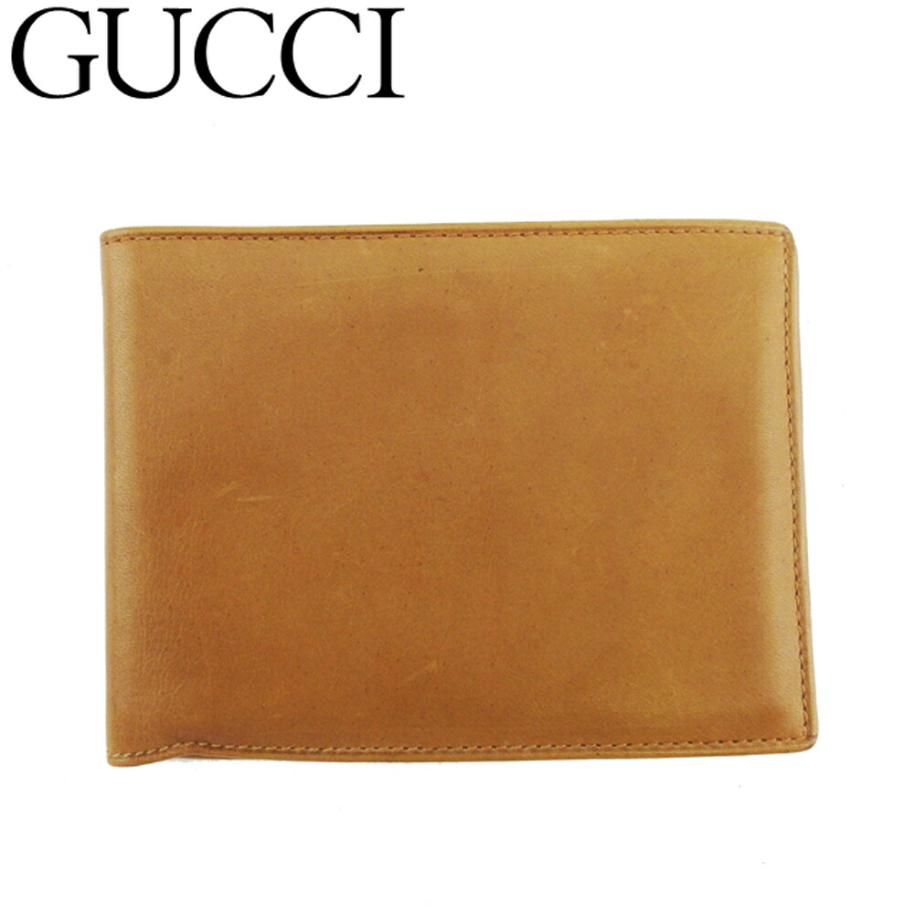 【お買い物マラソン★30％OFFクーポン】グッチ GUCCI 札入れ オールドグッチ ライトブラウン メンズ 中古 ブランド ハイブランド ヴィンテージ｜ブランドデポ