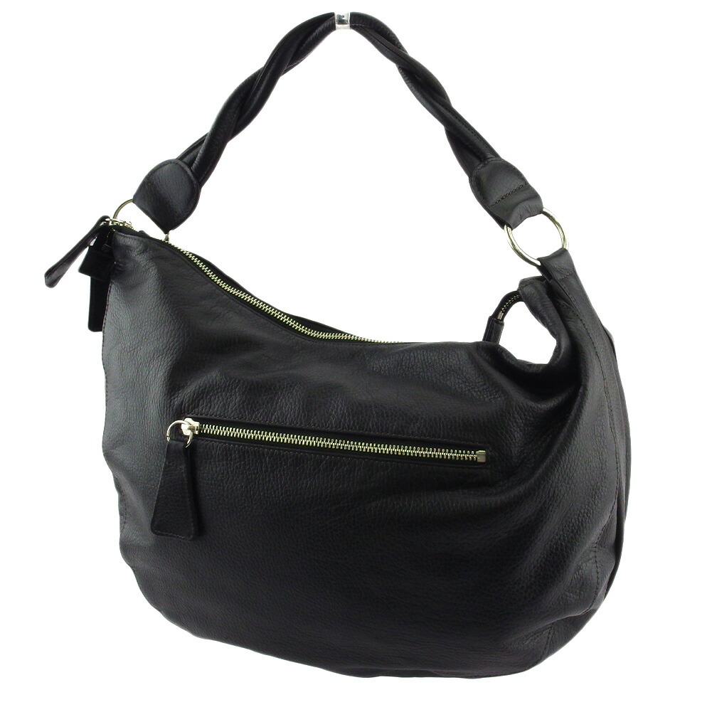 【週日制限事項SALE★24％OFF引き換え証】ランバン LANVIN ショルダーバッグ JL目じるし 黒いこと しろがね色 メンズ 中古 ブランド名 御機嫌ブランド名 ヴィンテージ