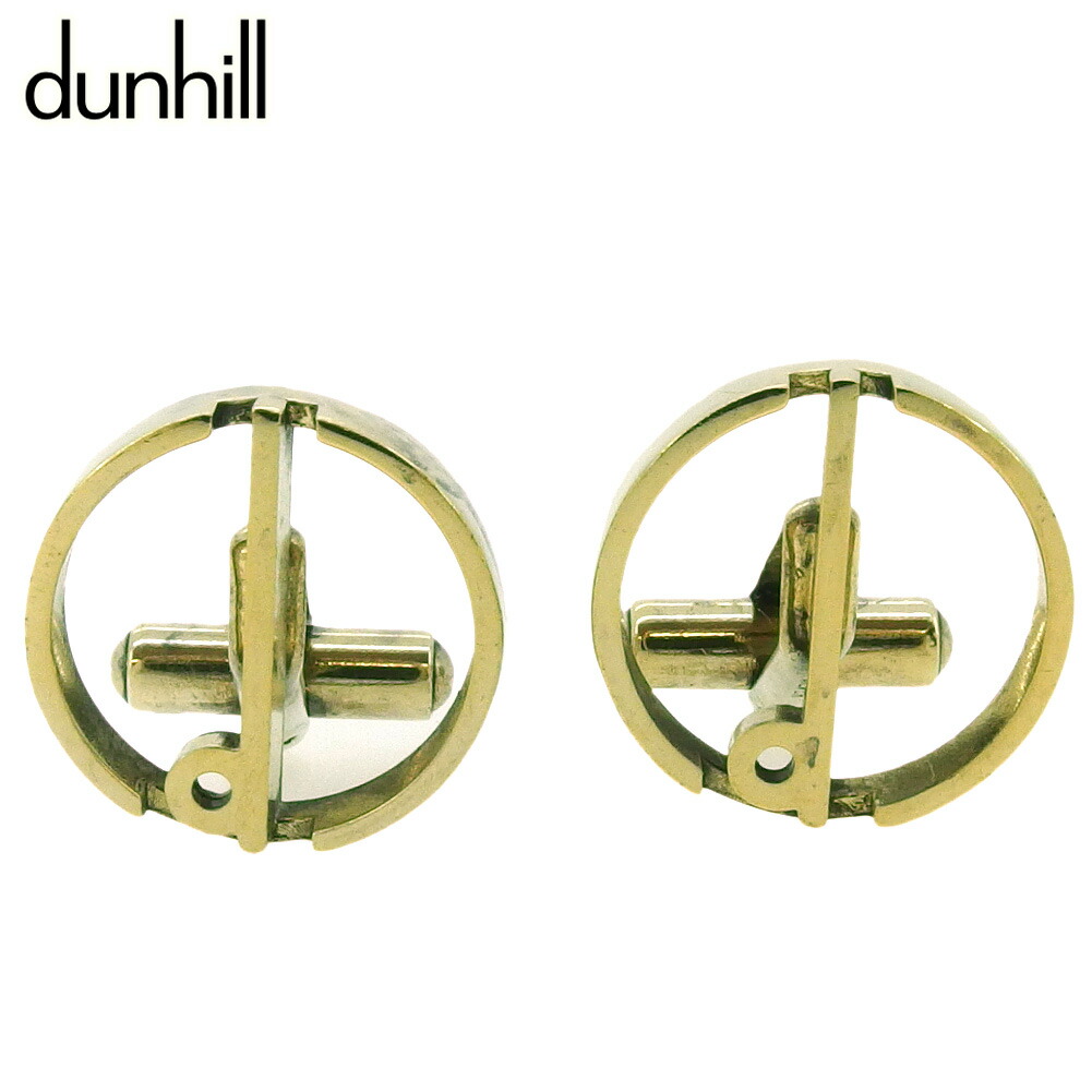 【月入れ替わり大売り出し★29％OFFクーポン券】ダン吸血鬼 Dunhill 折り返し d目じるし スウィヴル式 ゴールド メンズ 中古 ブランド名 御機嫌ブランド名 ヴィンテージ