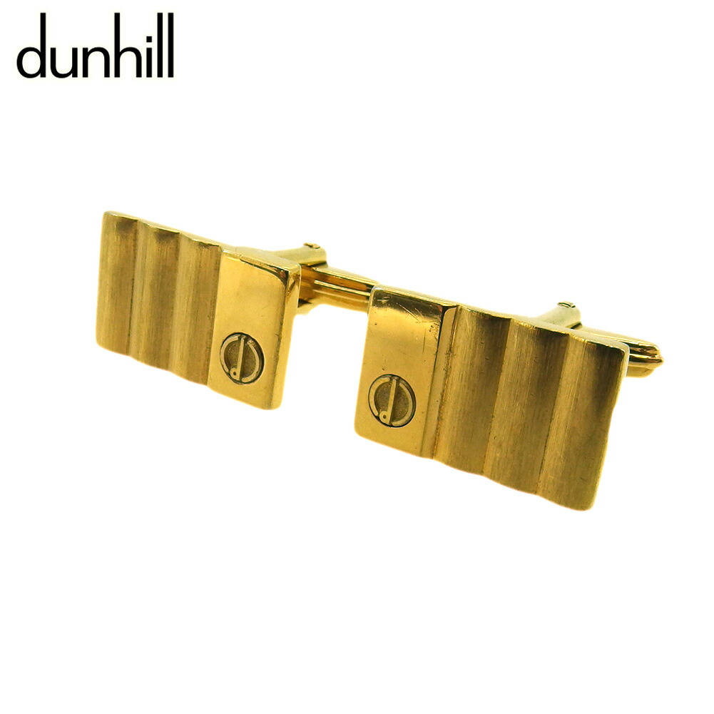 【雨季得SALE★21％OFF引き換え証】ダン吸血鬼 Dunhill 折り返し d目じるし スウィヴル式 ゴールド メンズ 中古 ブランド名 御機嫌ブランド名 ヴィンテージ