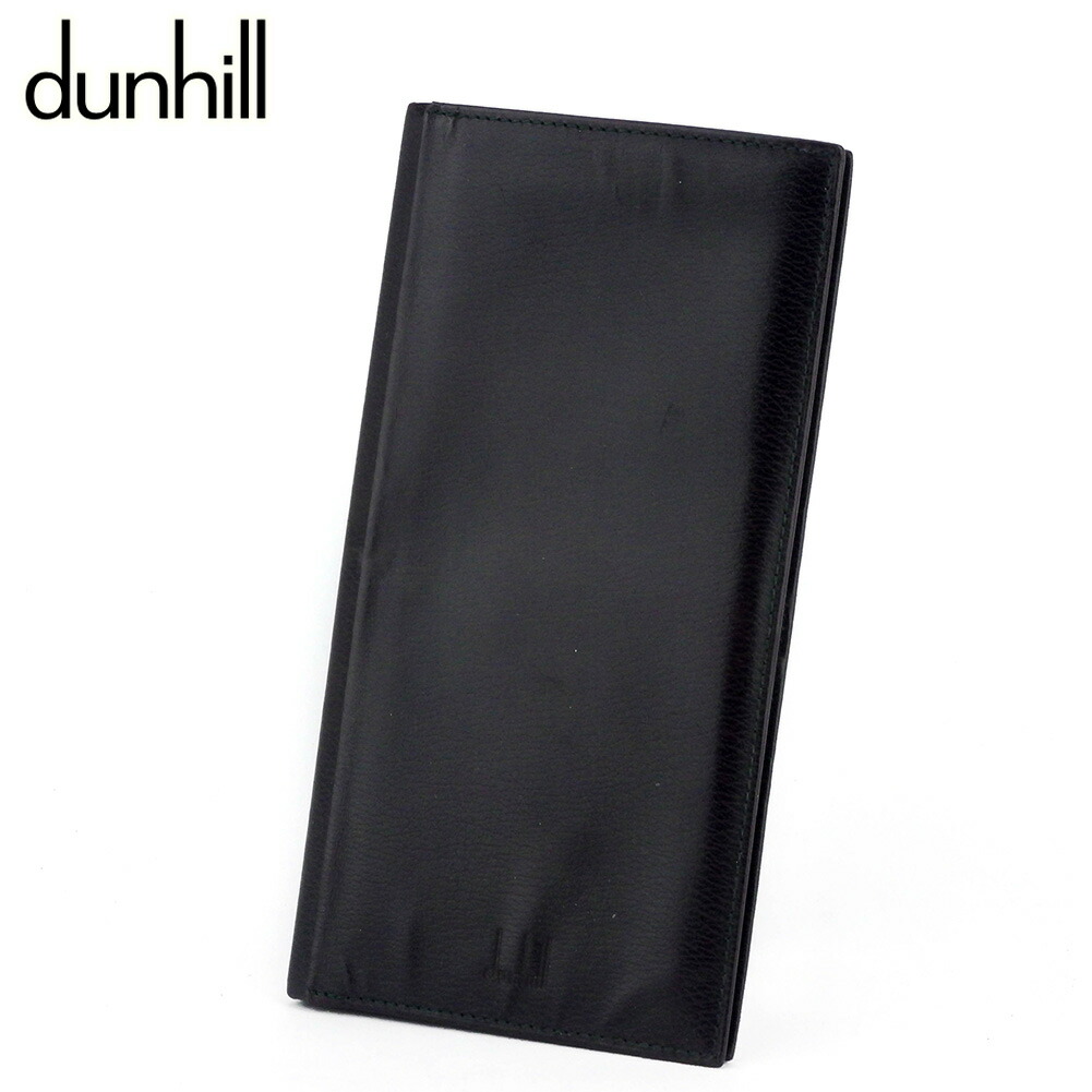 【お買い物マラソン★30%OFFクーポン】ダンヒル Dunhill 札入れ ロゴ ブラウン ブラック メンズ 中古 ブランド ハイブランド ヴィンテージ|ブランドデポ
