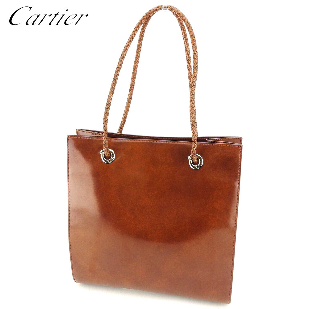 バッグ Cartier PANTHERE ENAMEL LEATHER TOTE BAG Cartier PANTHERE ENAMEL LEATHER TOTE BAG
