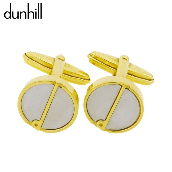 【月入れ替わり大売り出し★29％OFF引き換え証】ダン吸血鬼 Dunhill 折り返し d見澄ます ラウンド スウィヴル式 しろがね色 ゴールド レディース 中古 ブランド名 ご機嫌ブランド名 ヴィンテージ
