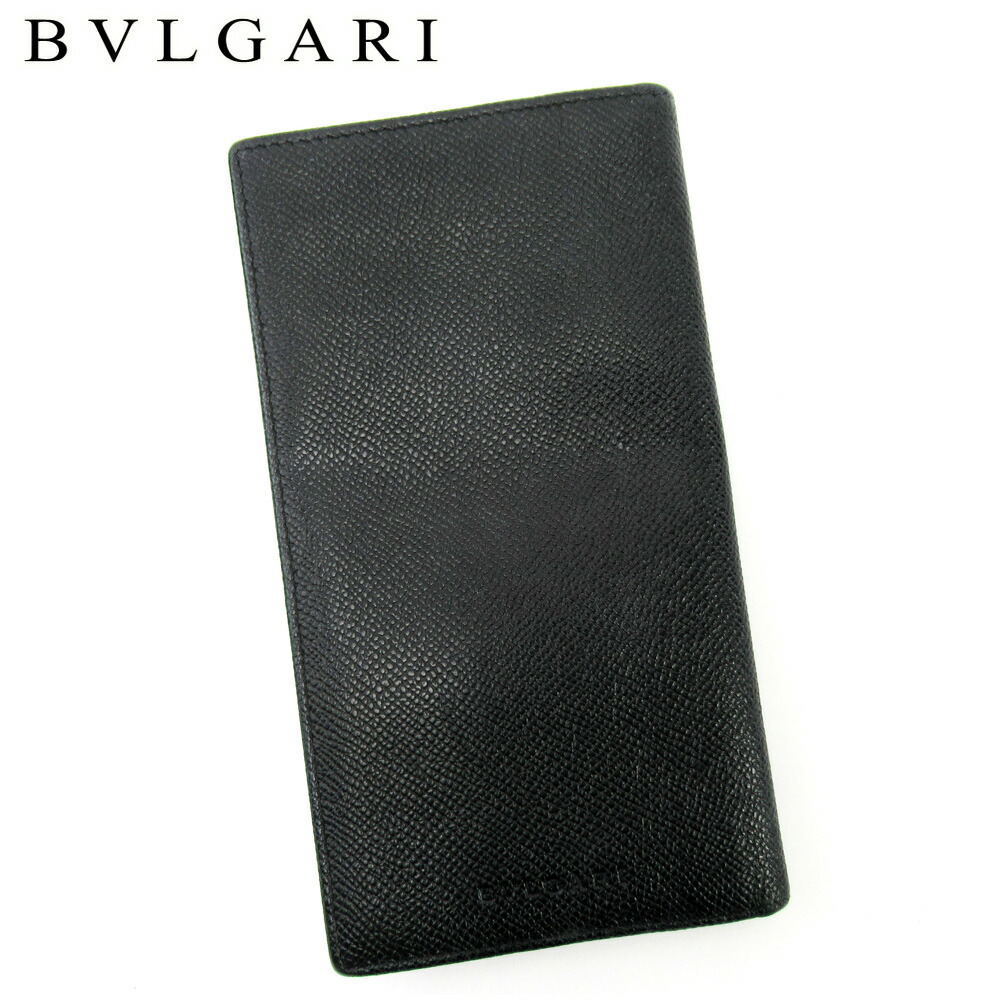 【雨季得SALE★21％OFF引き換え証】ブル小峡谷 BVLGARI 紙入れ 黒いこと メンズ 中古 ブランド名 御機嫌ブランド名 ヴィンテージ