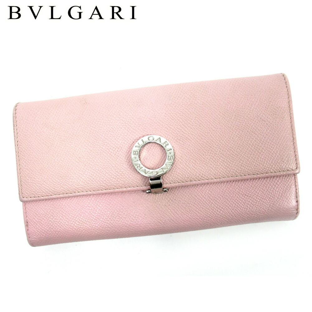 【月代わりの人大売り出し★29％OFFクーポン券】ブル小峡谷 BVLGARI 長紙入れ ブルガリブルガリ サクラ色 メンズ 中古 ブランド名 ご機嫌ブランド名 ヴィンテージ