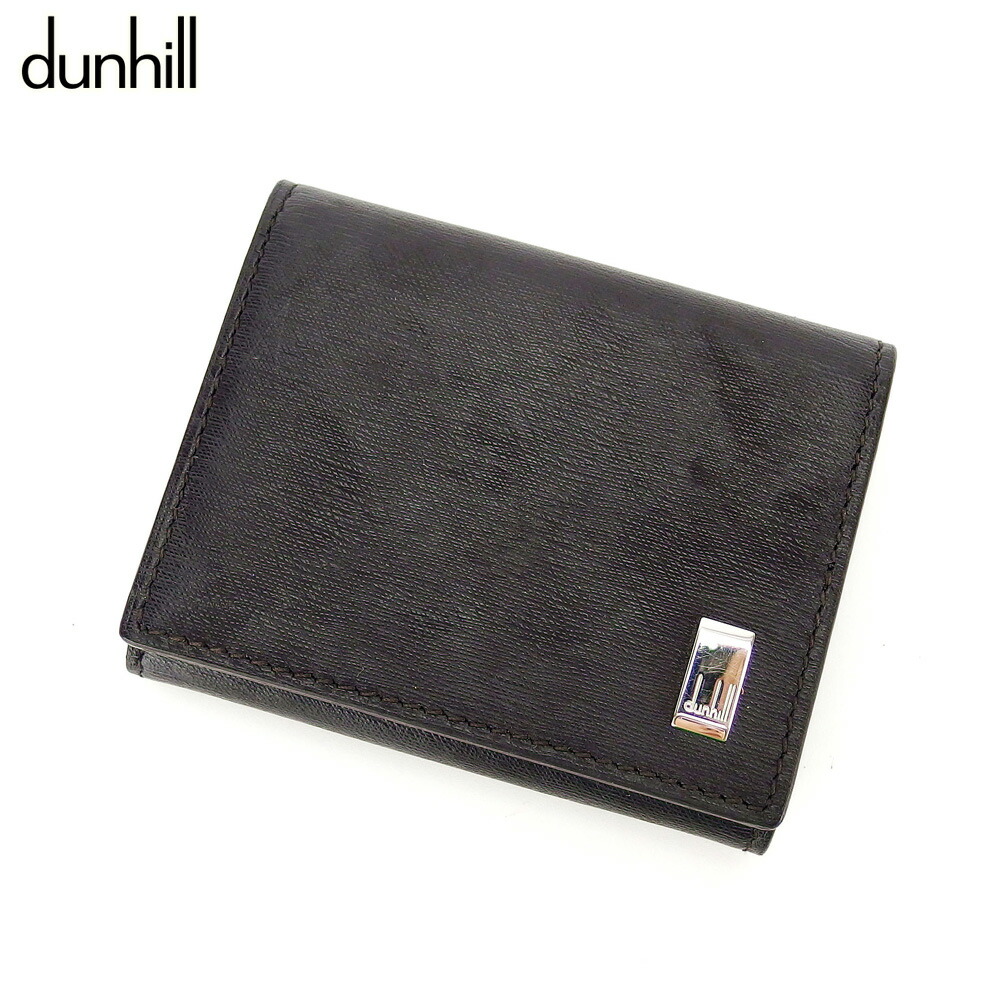 【新生活応援★29％OFFクーポン】ダンヒル Dunhill コインケース サイドカー ブラウン シルバー メンズ 中古 ブランド ハイブランド ヴィンテージ
