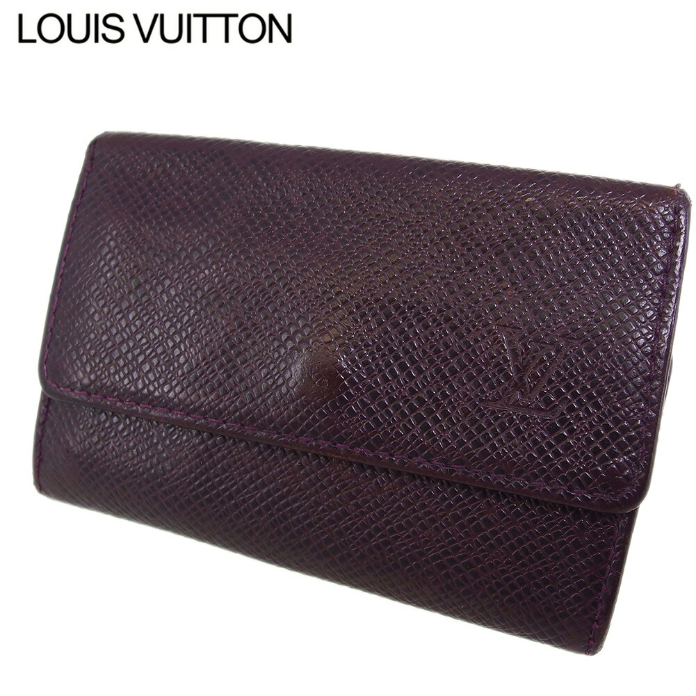 【お買い物マラソン★30％OFFクーポン】ルイ・ヴィトン LOUIS VUITTON キーケース タイガ ミュルティクレ6 ブラウン パープル ゴールド メンズ 中古 ブランド ハイブランド ヴィンテージ｜ブランドデポ