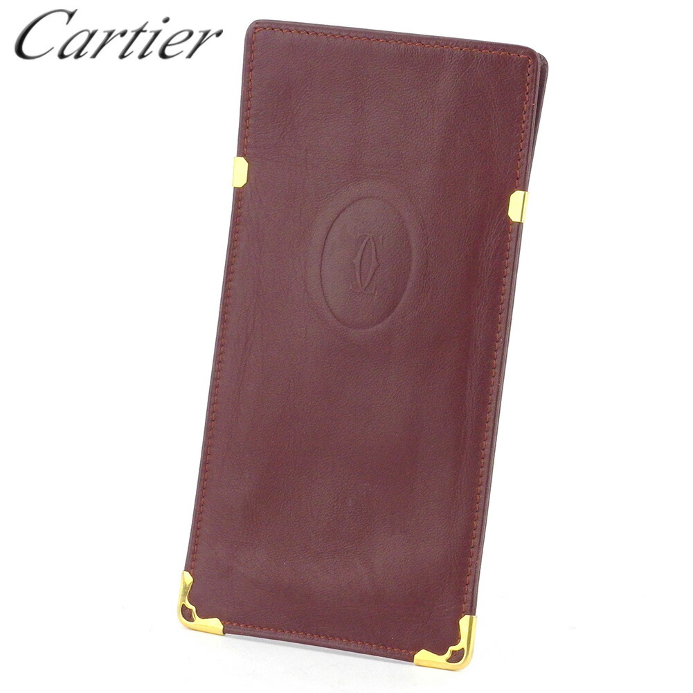 【お買い物マラソン★30％OFFクーポン】カルティエ CARTIER メガネケース マストライン ボルドー ゴールド メンズ 中古 ブランド ハイブランド ヴィンテージ｜ブランドデポ 17,446円