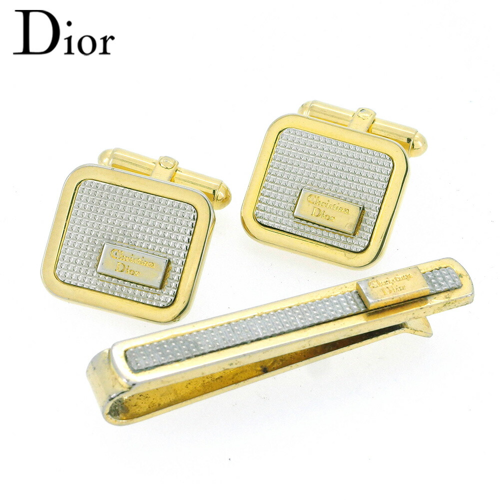【お買い物マラソン★30％OFFクーポン】ディオール Dior タイピン セット ゴールド シルバー メンズ 中古 ブランド ハイブランド ヴィンテージ｜ブランドデポ
