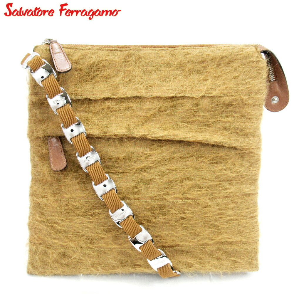 【お買い物マラソン★30％OFFクーポン】サルヴァトーレフェラガモ Salvatore Ferragamo ショルダーバッグ ヴァラ金具 ブラウン メンズ 中古 ブランド ハイブランド ヴィンテージ｜ブランドデポ