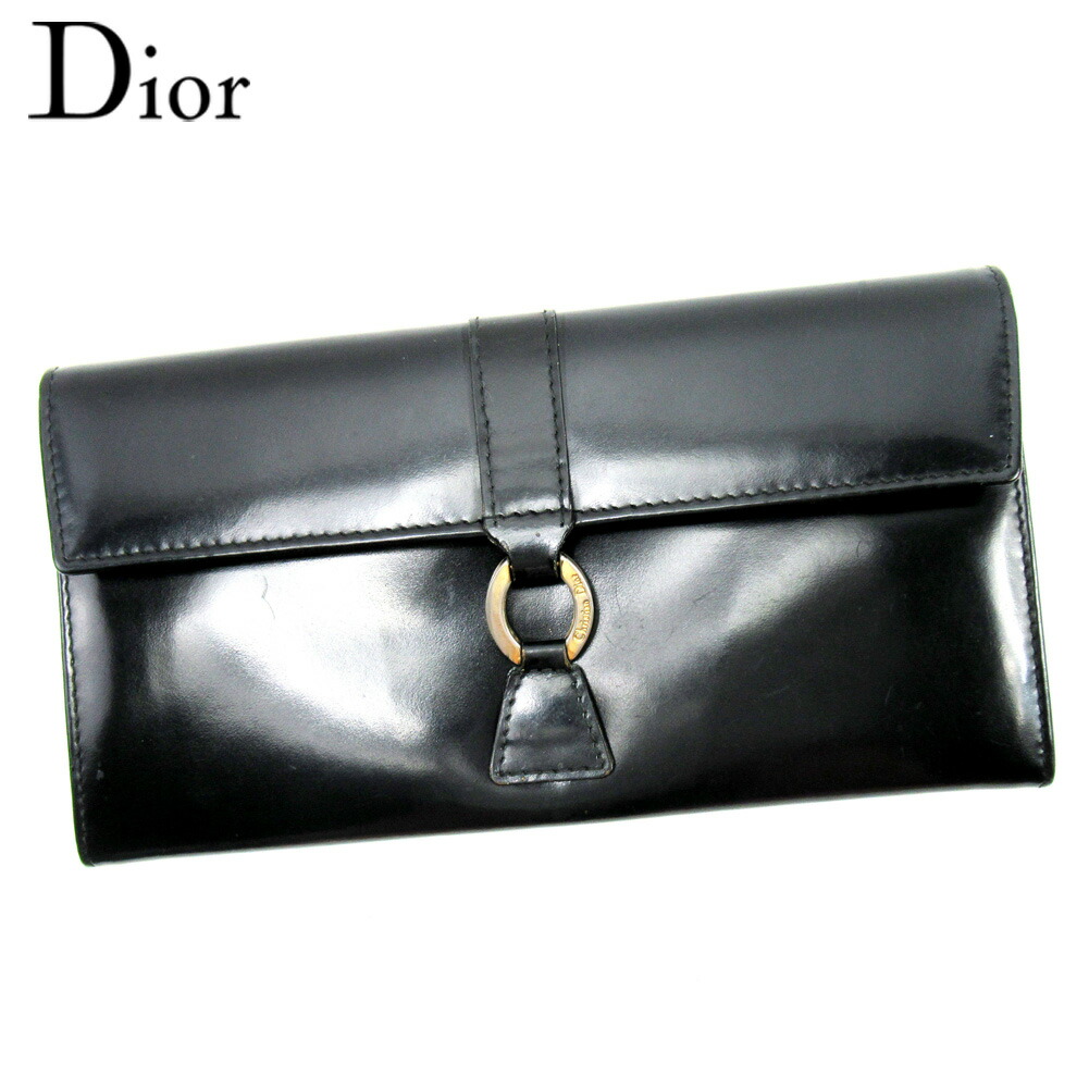 【雨季得SALE★21％OFFクーポン券】クリスチャンディオール Dior 二つ折り紙入れ 黒いこと メンズ 中古 ブランド名 ご機嫌ブランド名 ヴィンテージ