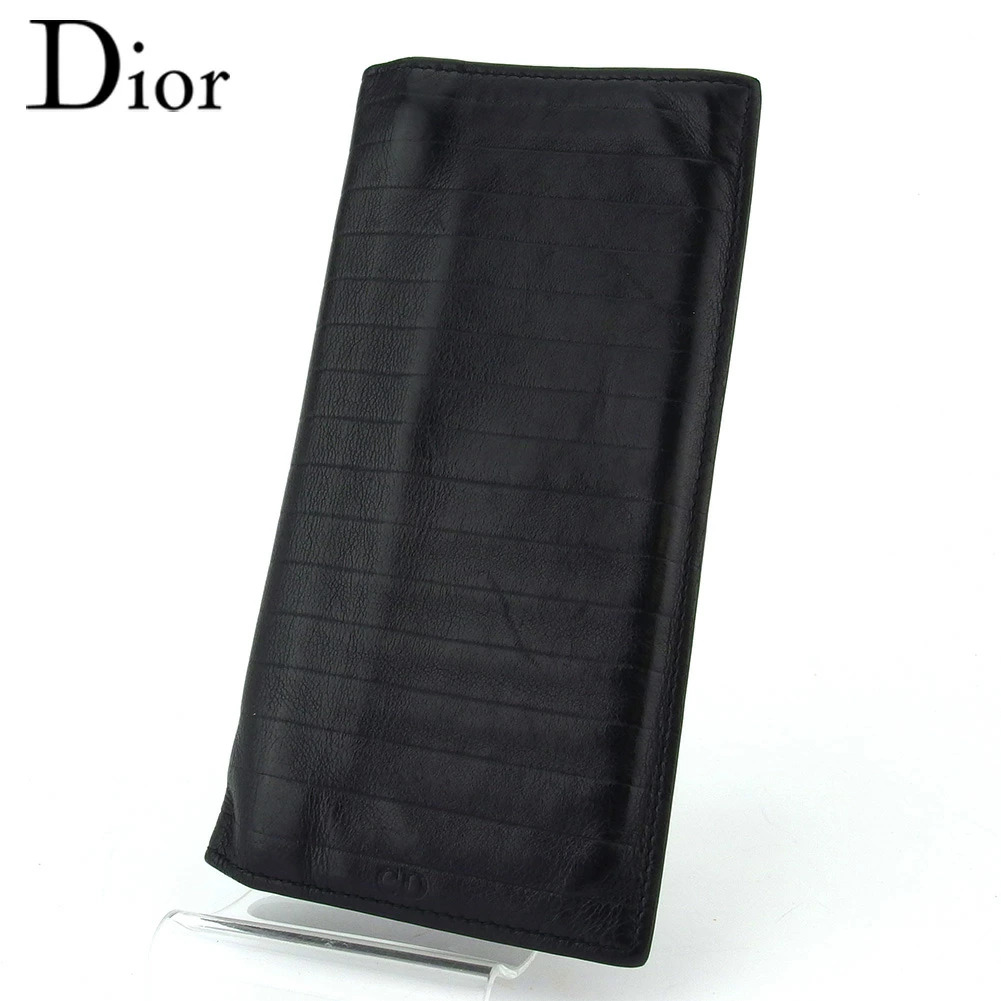 【✨美品✨】ディオール 二つ折り財布 トロッター サドル ヴィンテージ ブラック 本日限定】クリスチャンディオール DIOR トロッター 二つ折り財布 楽天