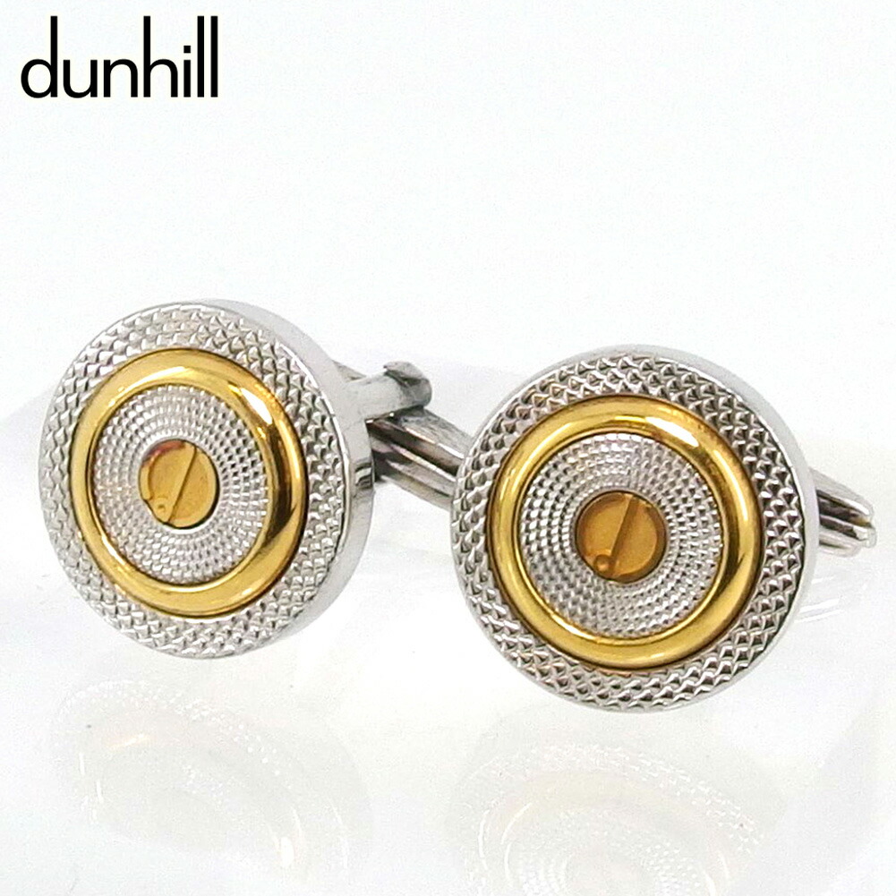 【百貨店SALE★最大限度50％OFF】ダン吸血鬼 Dunhill 折り返し d目じるし スウィヴル式 しろがね色 ゴールド レディース 中古 ブランド名 御機嫌ブランド名 ヴィンテージ