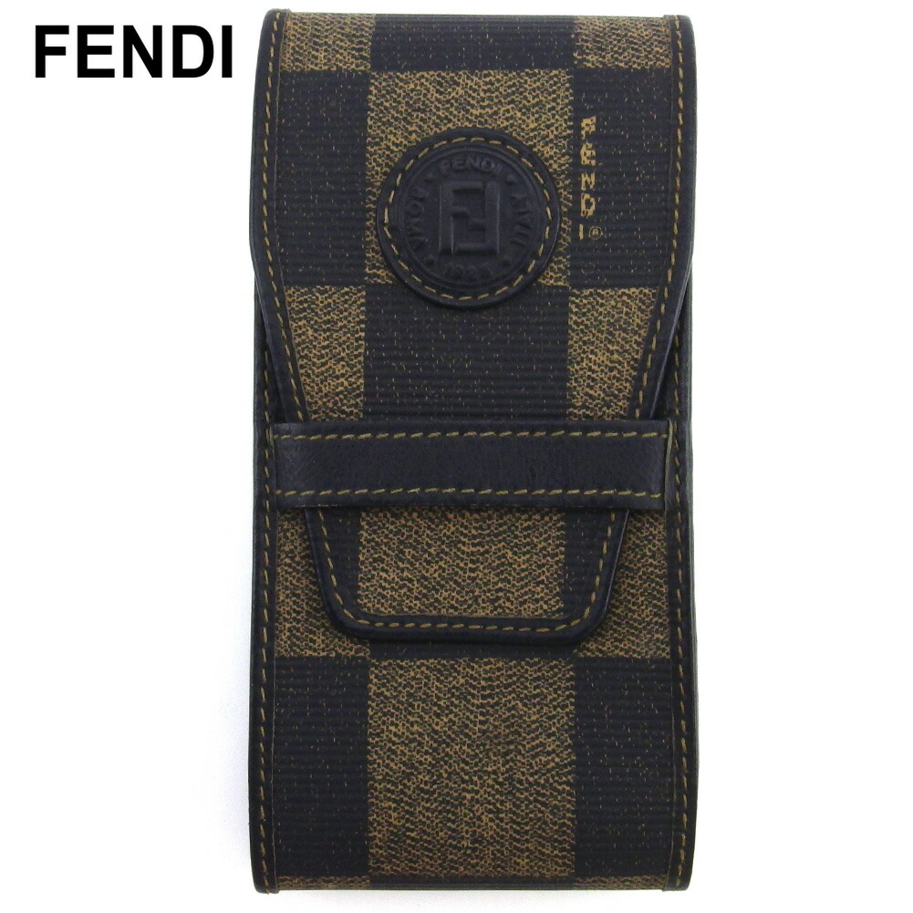 【月入れ替わり大売り出し★29％OFF引き換え証】フェンディ FENDI 紙巻きタバコ容れもの ペカン 黒いこと ベージュ メンズ 中古 ブランド名 ご機嫌ブランド名 ヴィンテージ