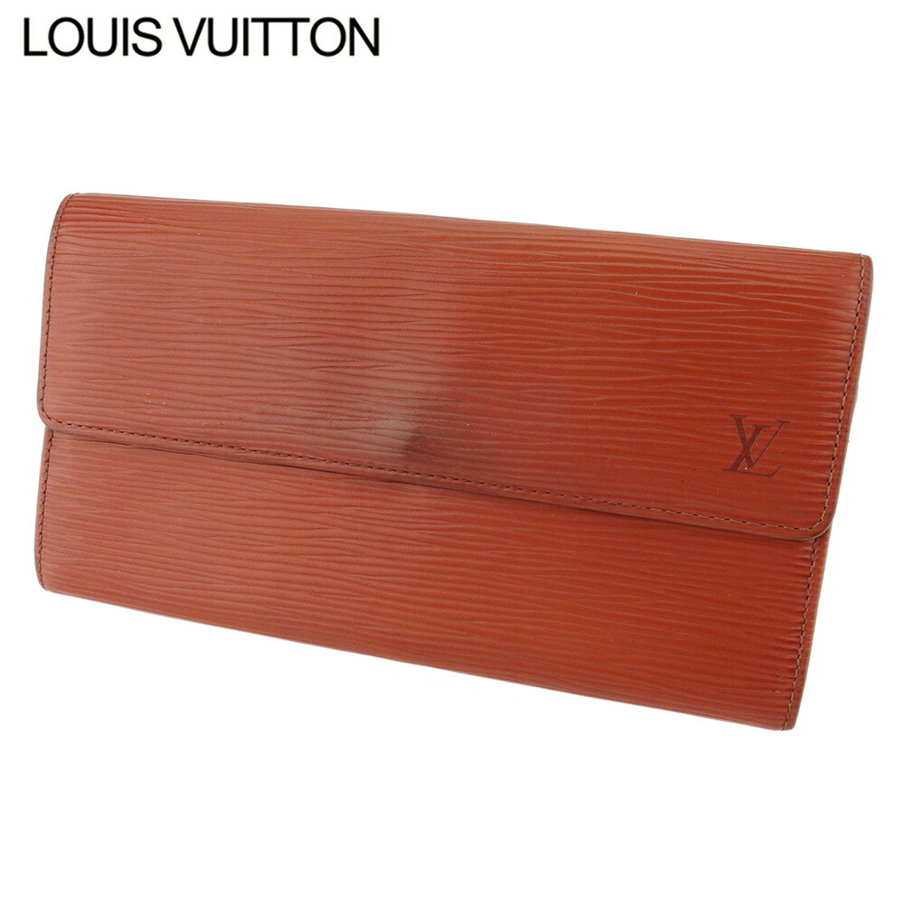 【新生活応援★29％OFFクーポン】ルイ・ヴィトン LOUIS VUITTON 長財布 エピ ポシェットポルトモネクレディ ブラウン ゴールド メンズ 中古 ブランド ハイブランド ヴィンテージ