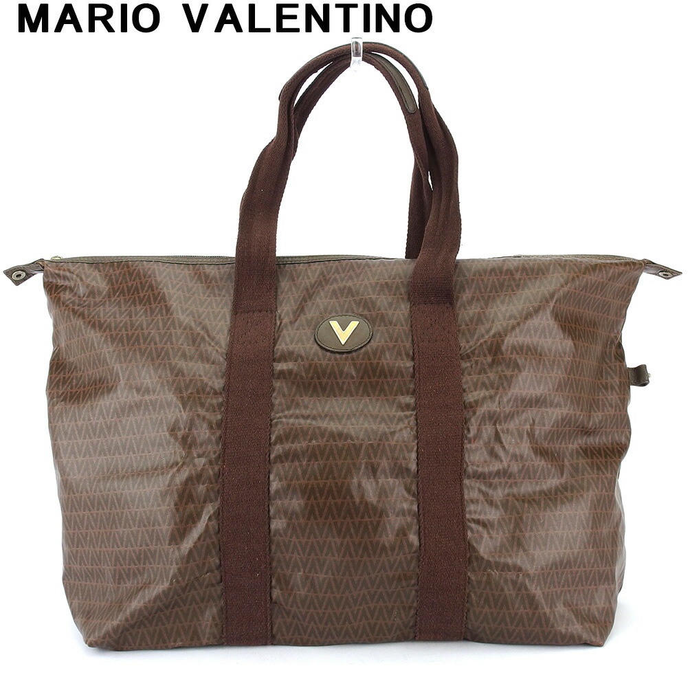 【新生活応援★29%OFFクーポン】マリオ・ヴァレンティノ MARIO VALENTINO トートバッグ ブラウン レディース 中古 ブランド ハイブランド ヴィンテージ