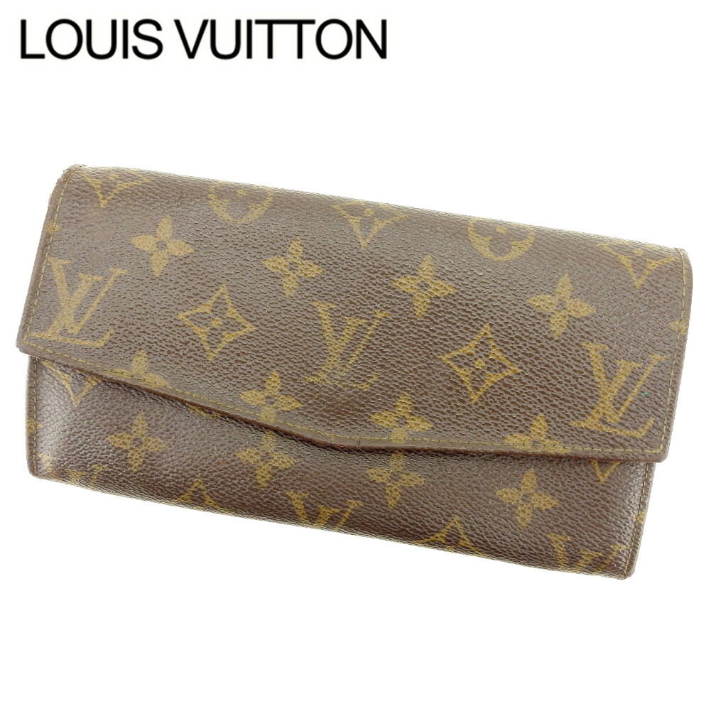 【お買い物マラソン★30％OFFクーポン】ルイ・ヴィトン LOUIS VUITTON 長財布 モノグラム ポシェットポルトモネクレディ ブラウン メンズ 中古 ブランド ハイブランド ヴィンテージ