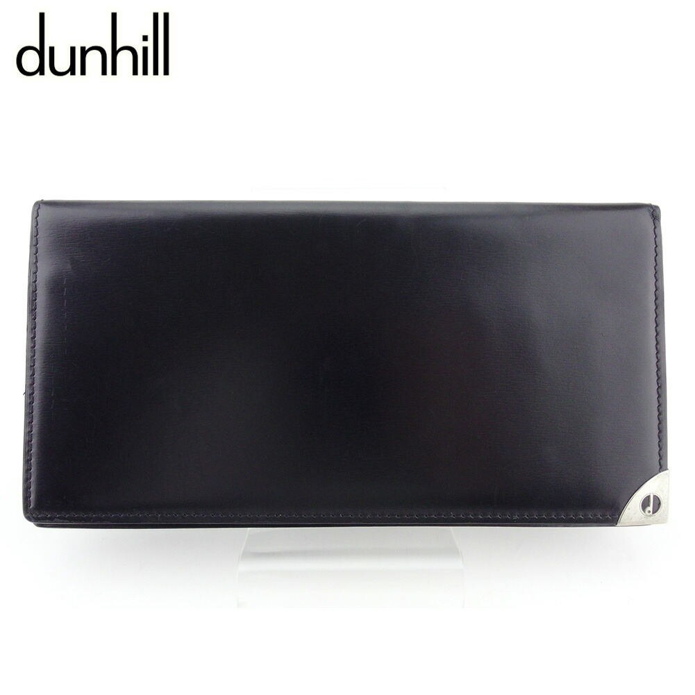 【お買い物マラソン★30％OFFクーポン】ダンヒル Dunhill 札入れ ロンドンスタイル ブラック シルエット メンズ 中古 ブランド ハイブランド ヴィンテージ｜ブランドデポ