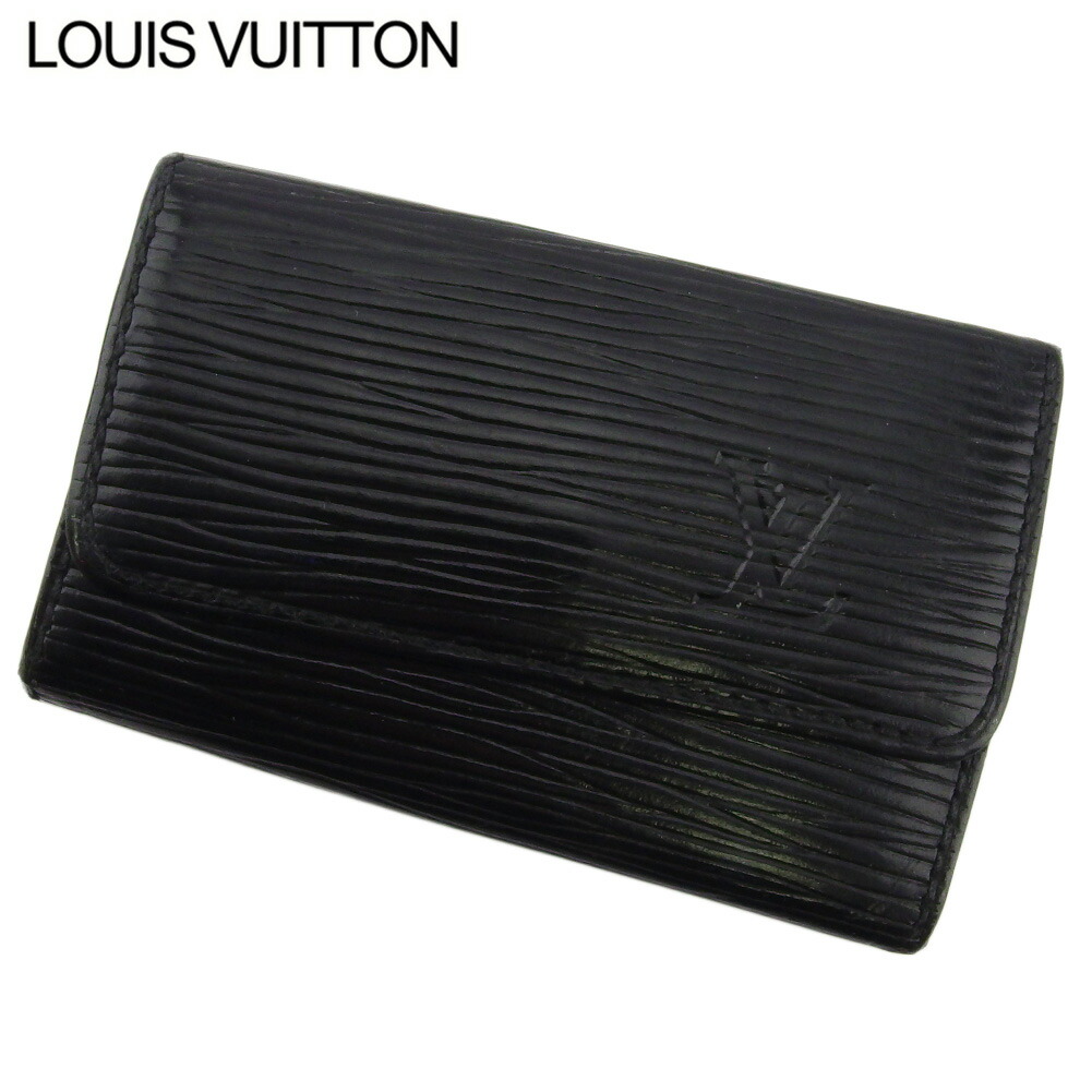 【お買い物マラソン★30％OFFクーポン】ルイ・ヴィトン LOUIS VUITTON キーケース エピ ミュルティクレ6 マルティエ刻印 ブラック メンズ 中古 ブランド ハイブランド ヴィンテージ