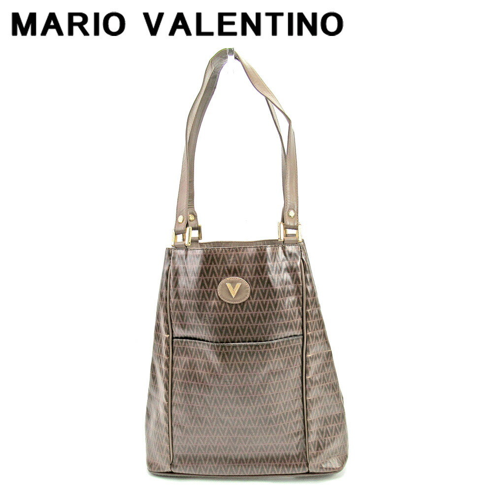 【新生活応援★29％OFFクーポン】マリオ・ヴァレンティノ MARIO VALENTINO トートバッグ ブラウン レディース 中古 ブランド ハイブランド ヴィンテージ