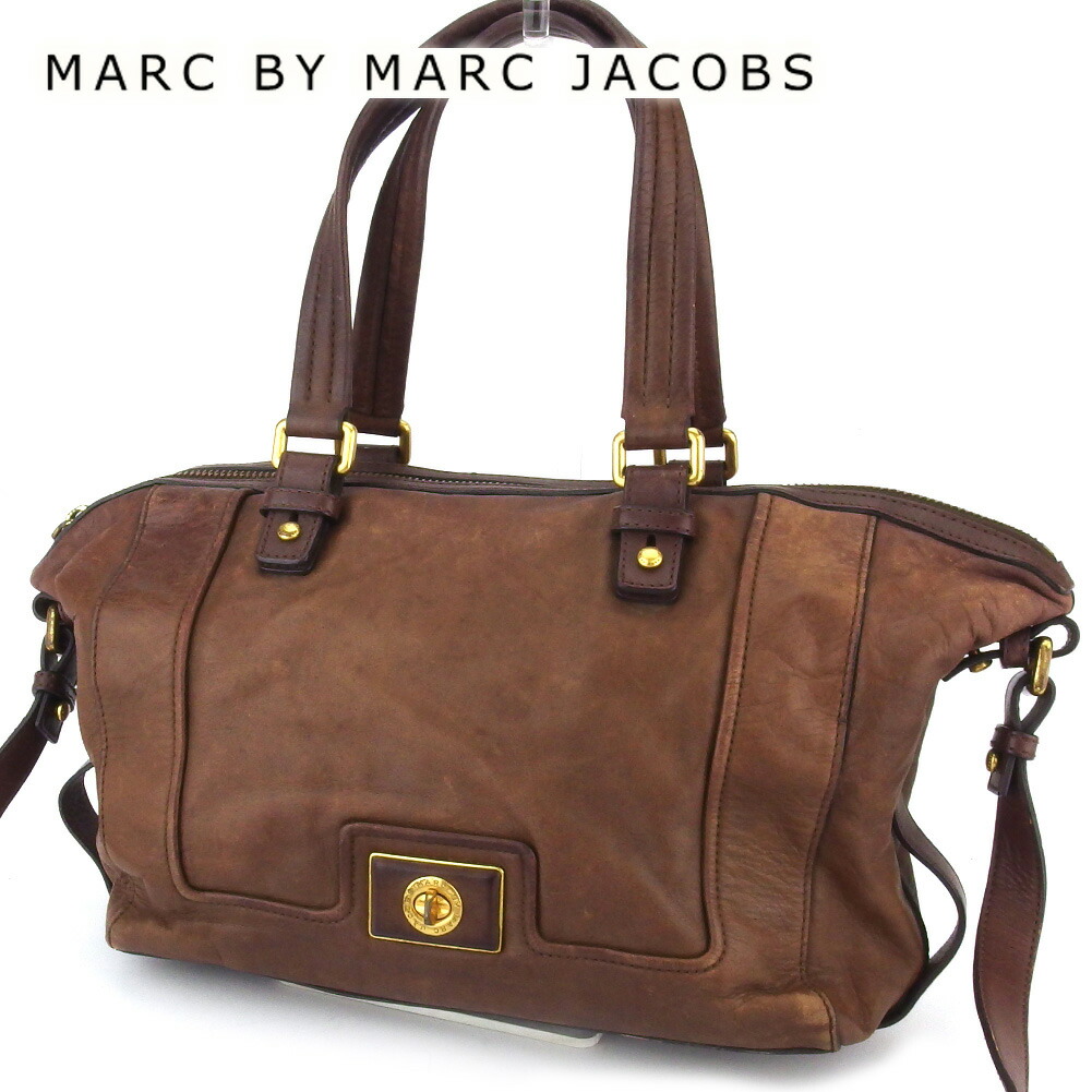 【Fashion Special Fair★24％OFFクーポン】マークバイマークジェイコブス MARC BY MARC JACOBS ショルダーバッグ ブラウン レディース 中古 ブランド ハイブランド ヴィンテージ