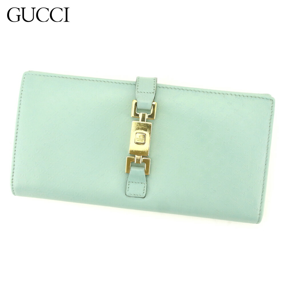 【決算前SALE★50％OFFクーポン券】グッチ GUCCI 長紙入れ マイクロGG 青み メンズ 中古 ブランド名 ご機嫌ブランド名 ヴィンテージ