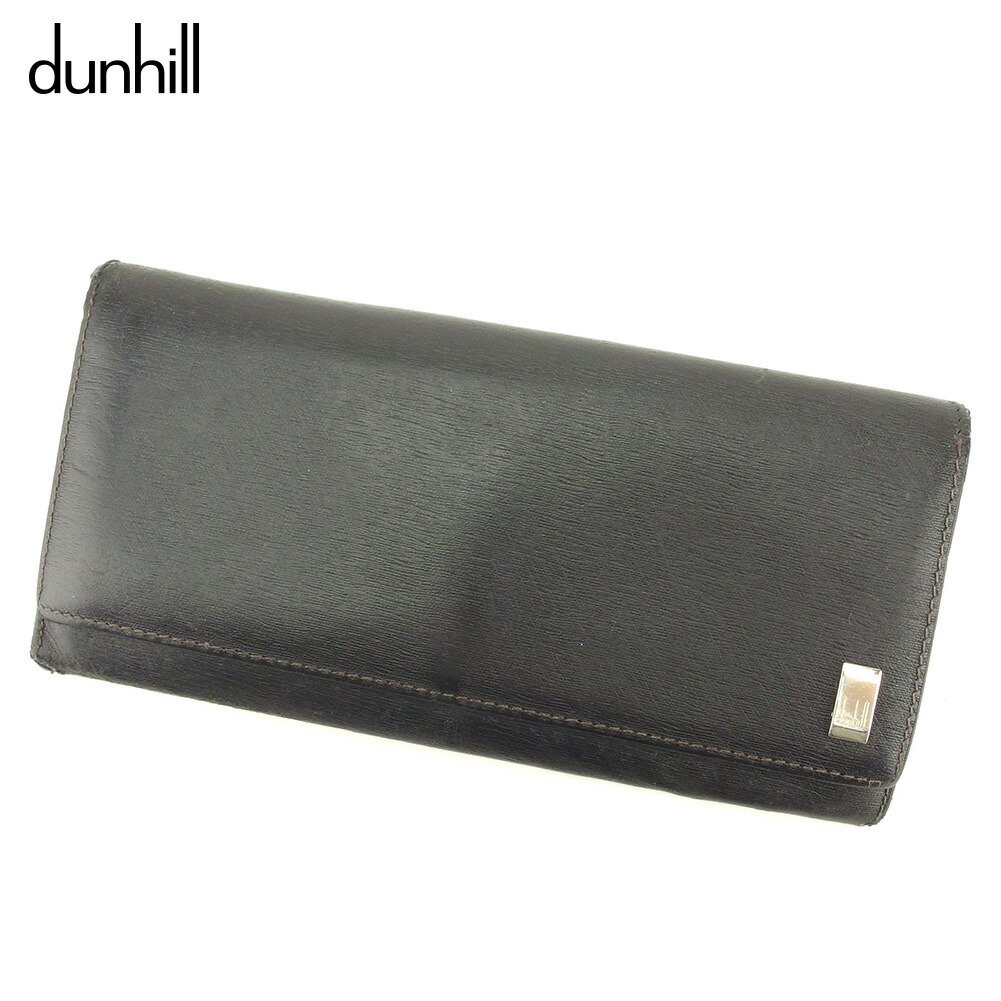 【お買い物マラソン★30％OFFクーポン】ダンヒル Dunhill 長財布 ブラック メンズ 中古 ブランド ハイブランド ヴィンテージ｜ブランドデポ