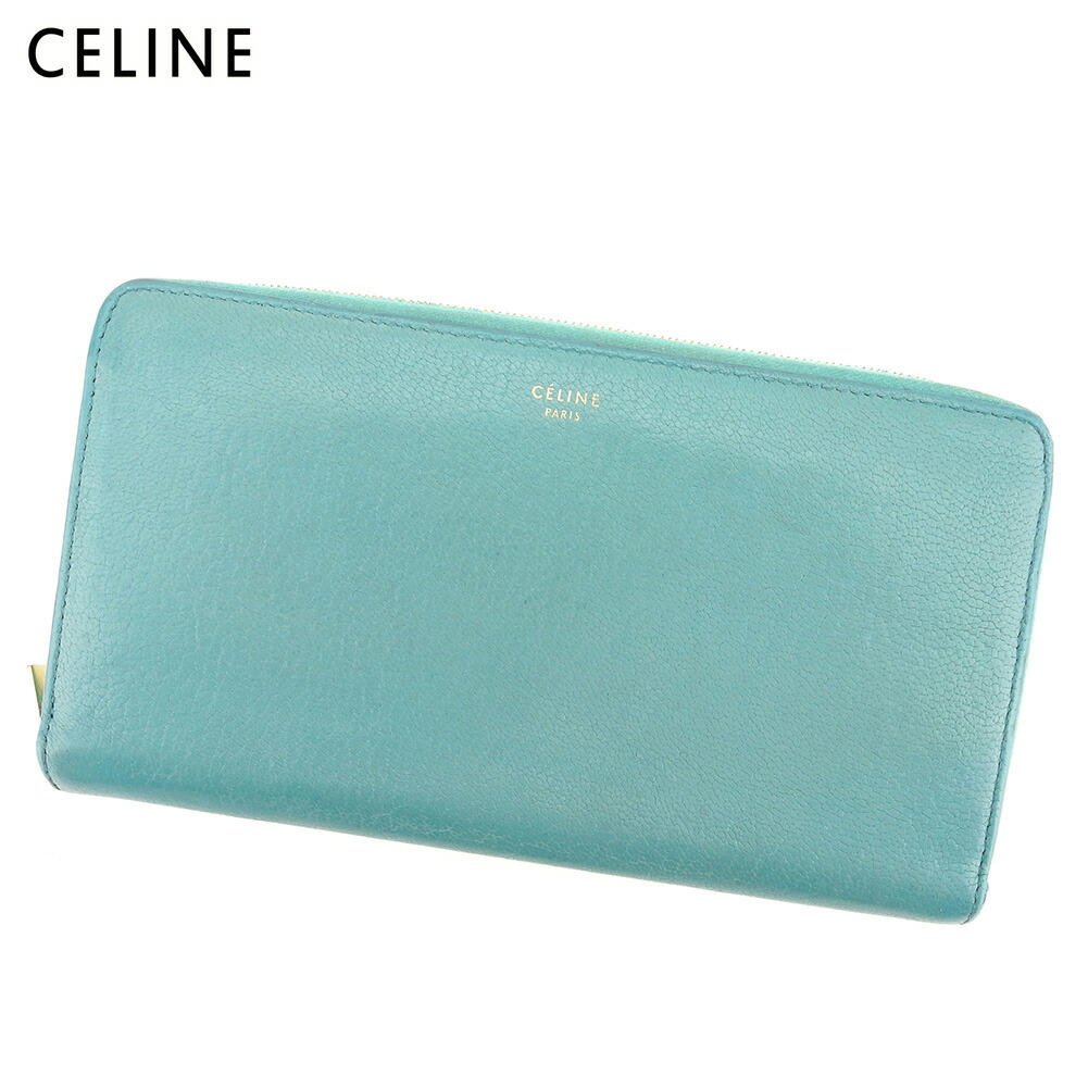 【雨季得SALE★21％OFF引き換え証】セリーヌ CELINE 長札入れ ロゴタイプ 緑であること ベージュ ゴールド レディース 中古 ブランド名 御機嫌ブランド名 ヴィンテージ