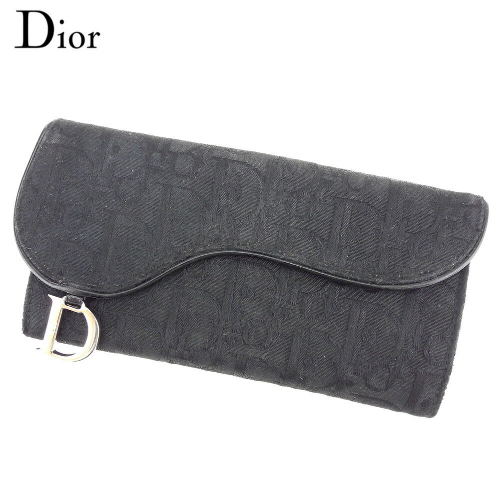 【雨季得SALE★21％OFFクーポン券】クリスチャンディオール Dior 長紙入れ トロッター サドル 黒いこと メンズ 中古 ブランド名 ご機嫌ブランド名 ヴィンテージ