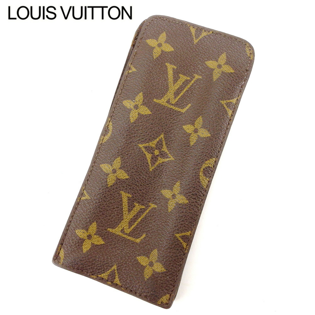 【雨季得SALE★21％OFF引き換え証】ルイ・ヴィトン LOUIS VUITTON 眼鏡入れもの モノグラム 赤銅色 レディース 中古 ブランド名 御機嫌ブランド名 ヴィンテージ