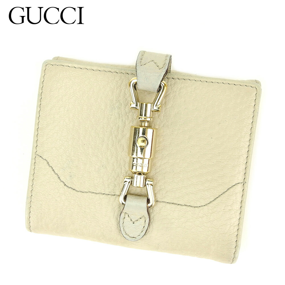 【月末BIG SALE★25％OFFクーポン】グッチ GUCCI 二つ折り財布 ビット金具 ベージュ メンズ 中古 ブランド ハイブランド ヴィンテージ｜ブランドデポ