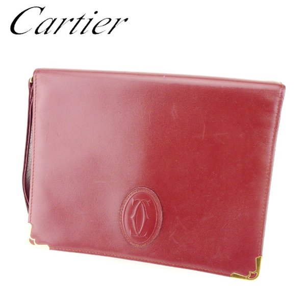 【雨季得SALE★21％OFFクーポン券】カルティエ CARTIER クラッチペダル御徒面子 船檣伝達ルート ボルドーワイン メンズ 中古 ブランド名 ご機嫌ブランド名 ヴィンテージ