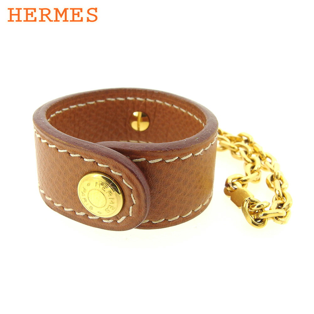 【お買い物マラソン★30％OFFクーポン】エルメス HERMES その他小物 ノマド ブラウン ゴールド メンズ 中古 ブランド ハイブランド ヴィンテージ｜ブランドデポ