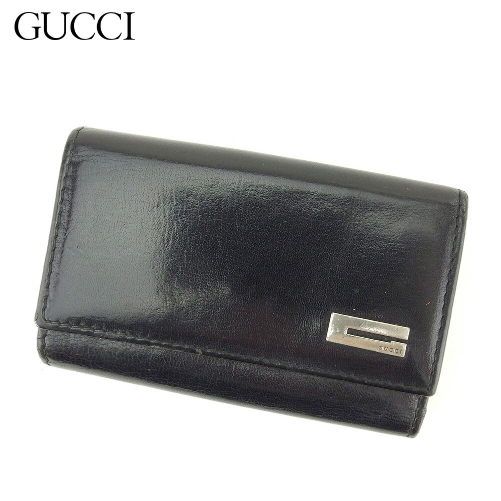 【お買い物マラソン★30％OFFクーポン】グッチ GUCCI キーケース ブラック メンズ 中古 ブランド ハイブランド ヴィンテージ