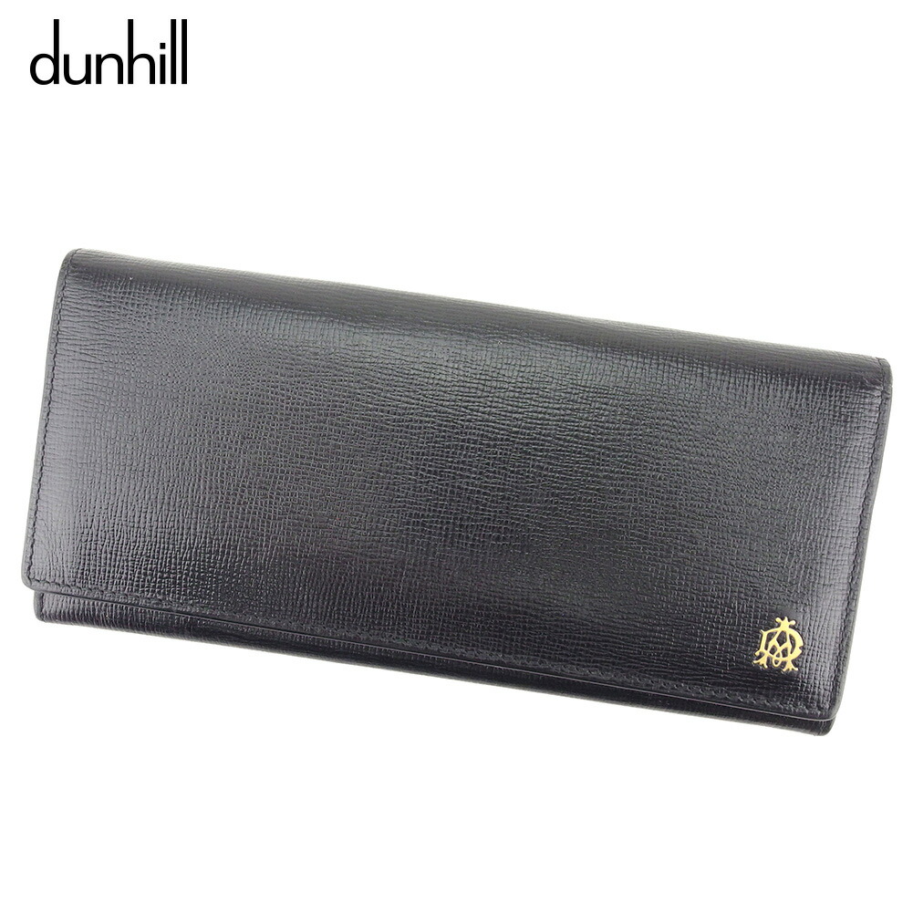 【お買い物マラソン★30％OFFクーポン】ダンヒル Dunhill 長財布 ベルグレイブ ADマーク ブラック ゴールド メンズ 中古 ブランド ハイブランド ヴィンテージ｜ブランドデポ 24,419円