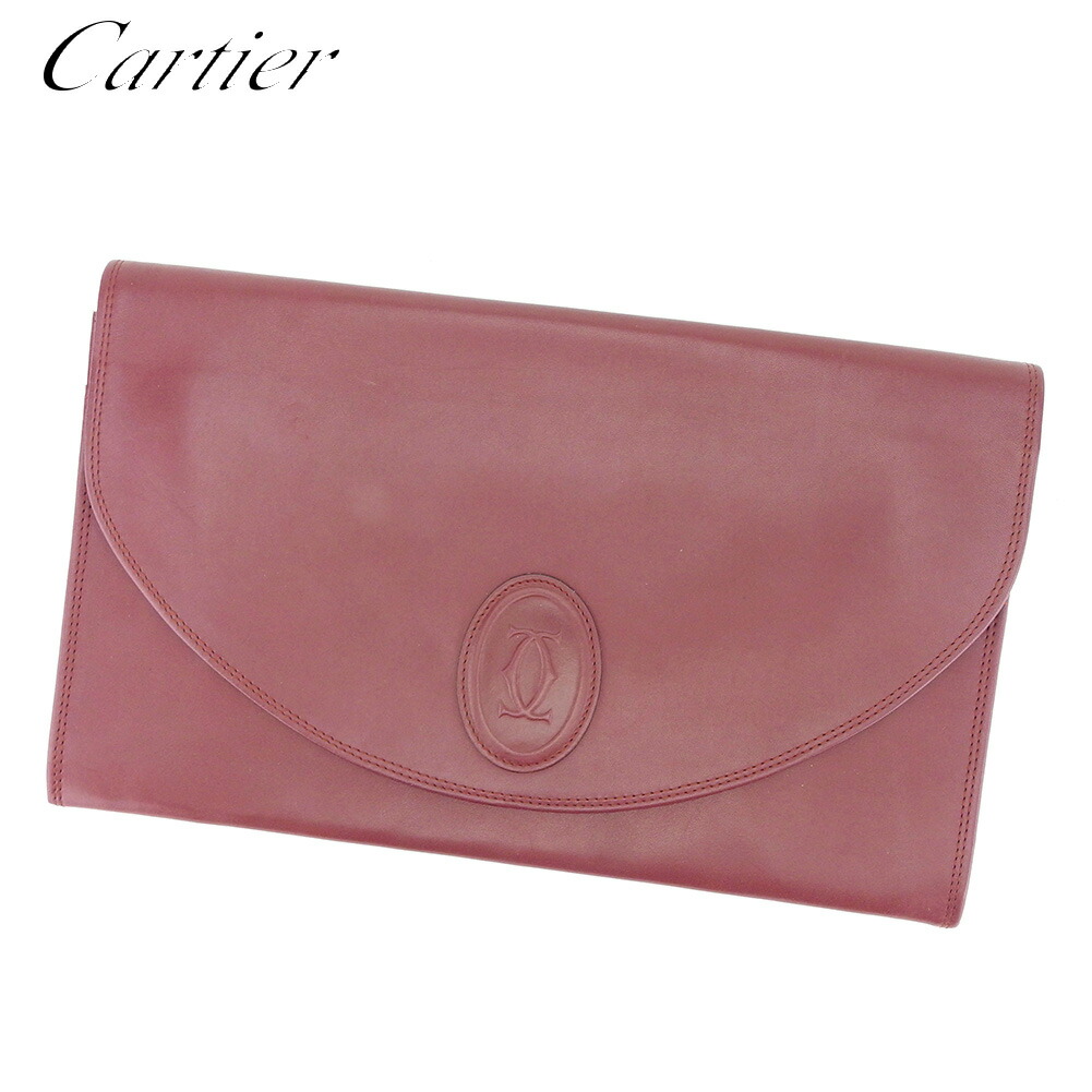 【雨季得SALE★21％OFFクーポン券】カルティエ CARTIER クラッチペダル御徒面子 船檣伝達ルート ボルドーワイン メンズ 中古 ブランド名 ご機嫌ブランド名 ヴィンテージ