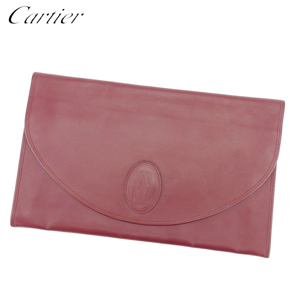 【雨季得SALE★21％OFFクーポン券】カルティエ CARTIER クラッチペダル御徒面子 船檣伝達ルート ボルドーワイン メンズ 中古 ブランド名 ご機嫌ブランド名 ヴィンテージ