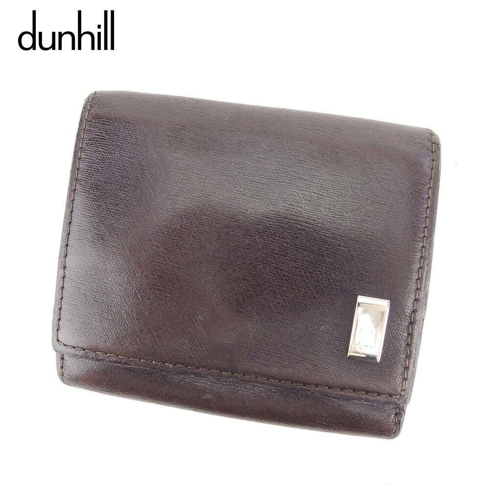 【お買い物マラソン★30％OFFクーポン】ダンヒル Dunhill コインケース ブラウン メンズ 中古 ブランド ハイブランド ヴィンテージ