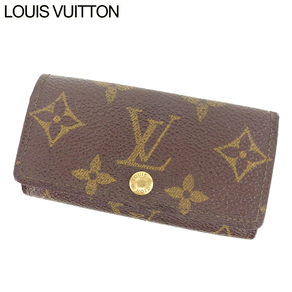 【お買い物マラソン★30％OFFクーポン】ルイ・ヴィトン LOUIS VUITTON キーケース モノグラム ミュルティクレ4 ブラウン メンズ 中古 ブランド ハイブランド ヴィンテージ