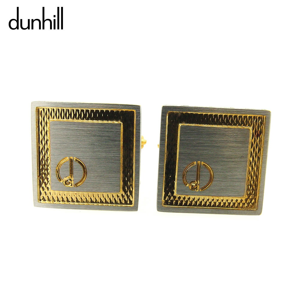 【百貨店SALE★最大限度50％OFF】ダン吸血鬼 Dunhill 折り返し しろがね色 ゴールド メンズ 中古 ブランド名 ご機嫌ブランド名 ヴィンテージ