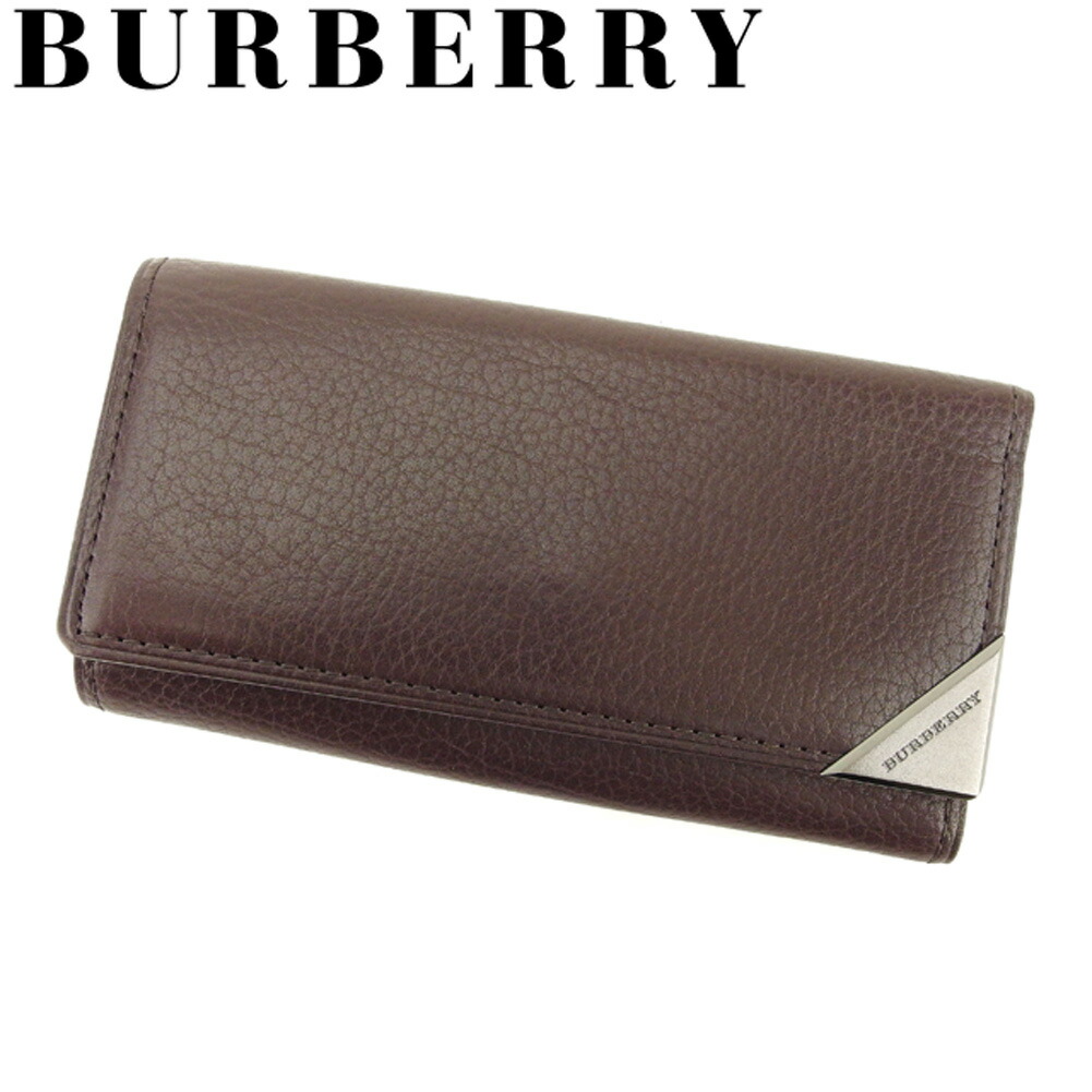 未使用 Burberrys ブラウン レザー キーケース 箱付き 未使用 Burberry バーバリー ノバチェック キーケース 鍵入れ