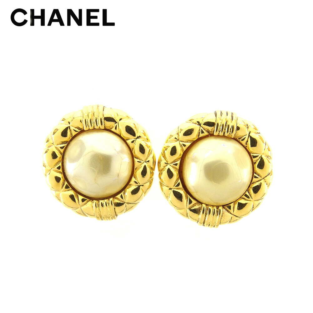 【お買い物マラソン★30％OFFクーポン】シャネル CHANEL イヤリング フェイクパール ゴールド レディース 中古 ブランド ハイブランド ヴィンテージ 66,172円