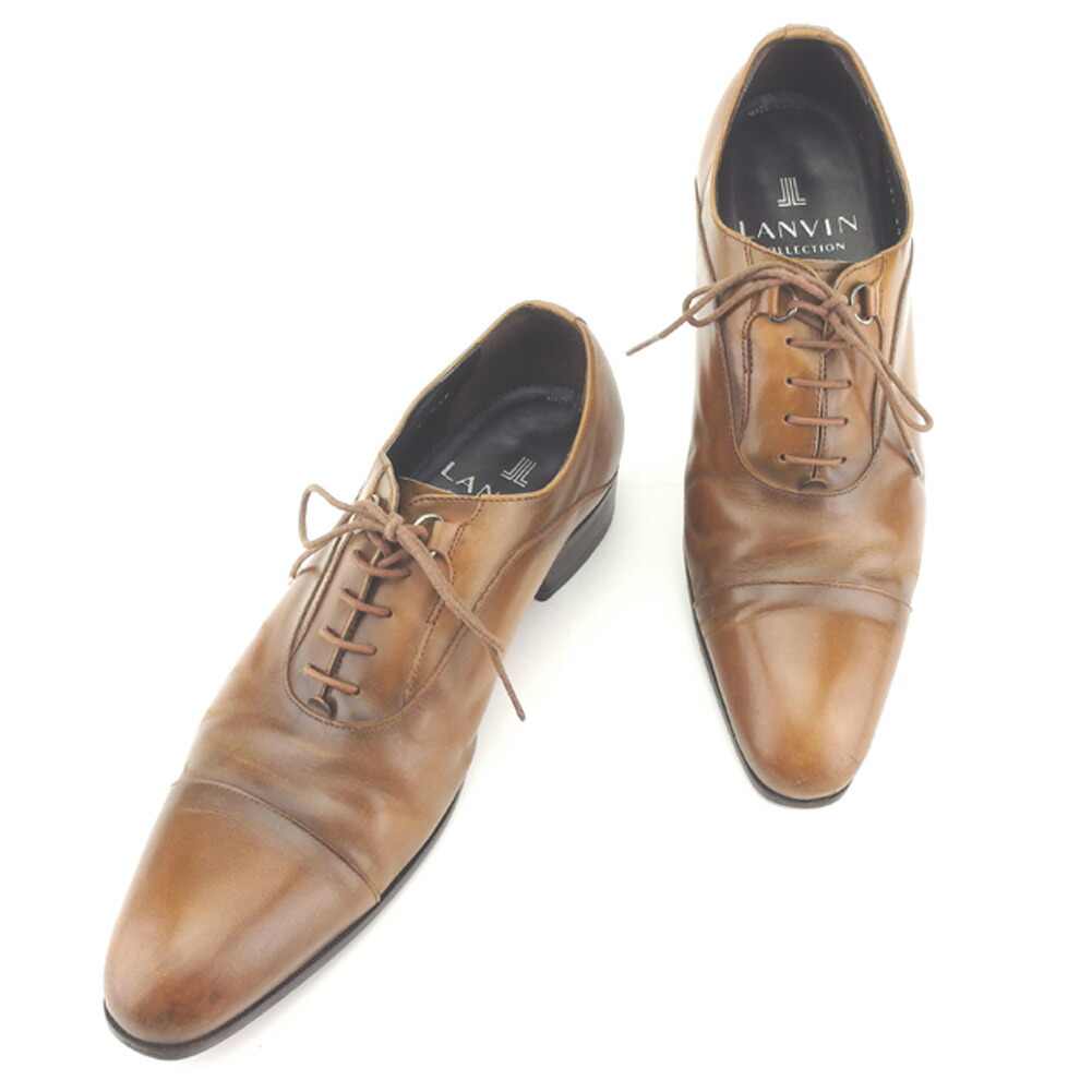【Fashion Special Fair★24％OFFクーポン】ランバン LANVIN その他靴 編み上げ #24ハーフ ブラウン レディース 中古 ブランド ハイブランド ヴィンテージ